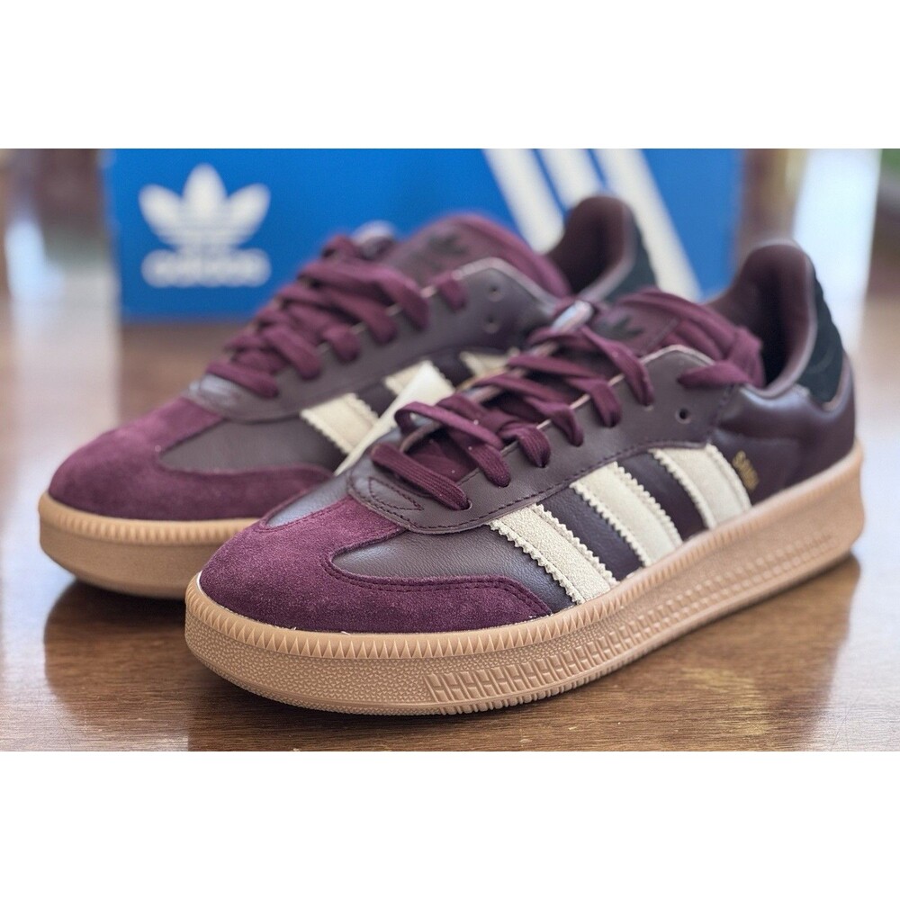 Men's Size 9 / Women's Size 10 - adidas Men's Samba XLG Maroon Wonder Beige NIB